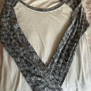 Floral Lace V-Neck Top